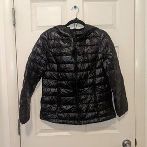 Black Down Lightweight Puffer Jacket NWOT S